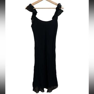 Ralph Lauren midi babydoll Midnight Black dress